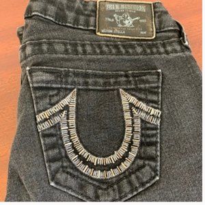 True Religion Stella Skinny Black Jeans